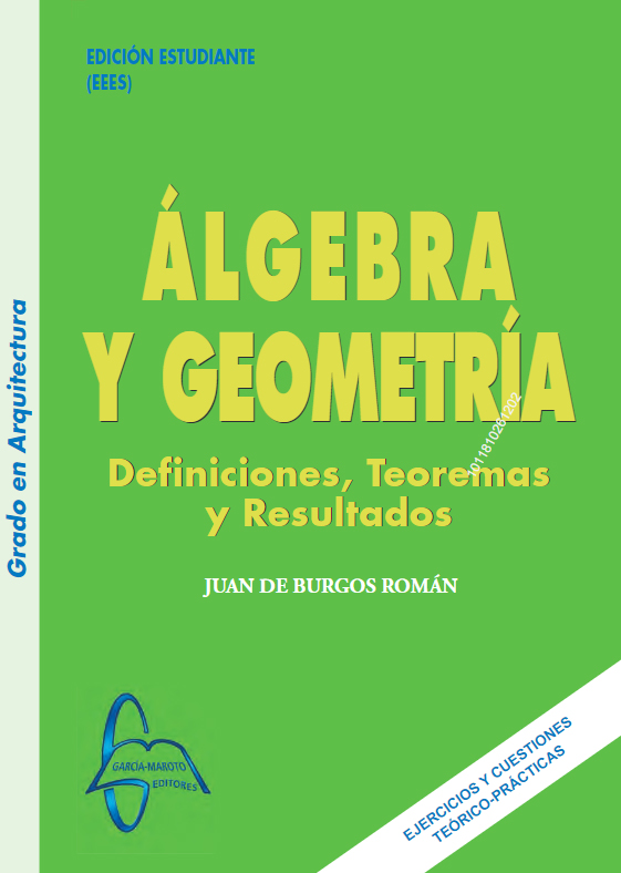 ÁLGEBRA Y GEOMETRÍA Definiciones, Teoremas y Resultados