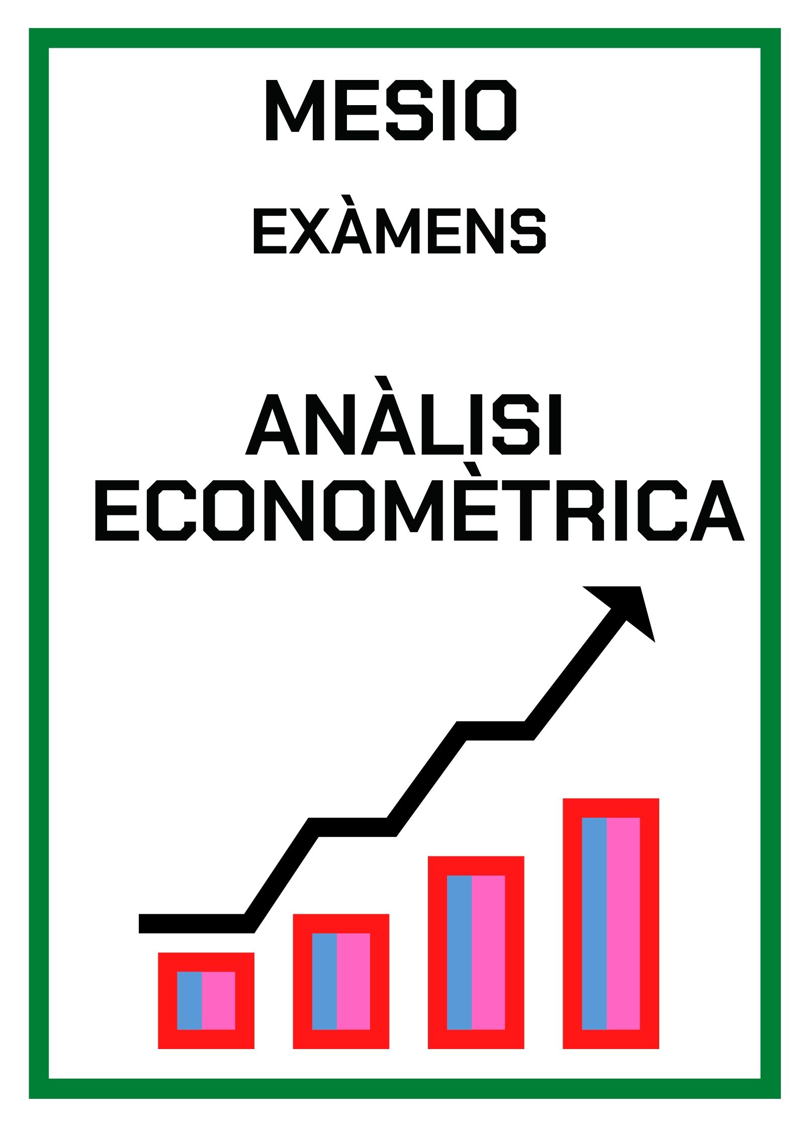 ANÀLISI ECONOMÈTRICA