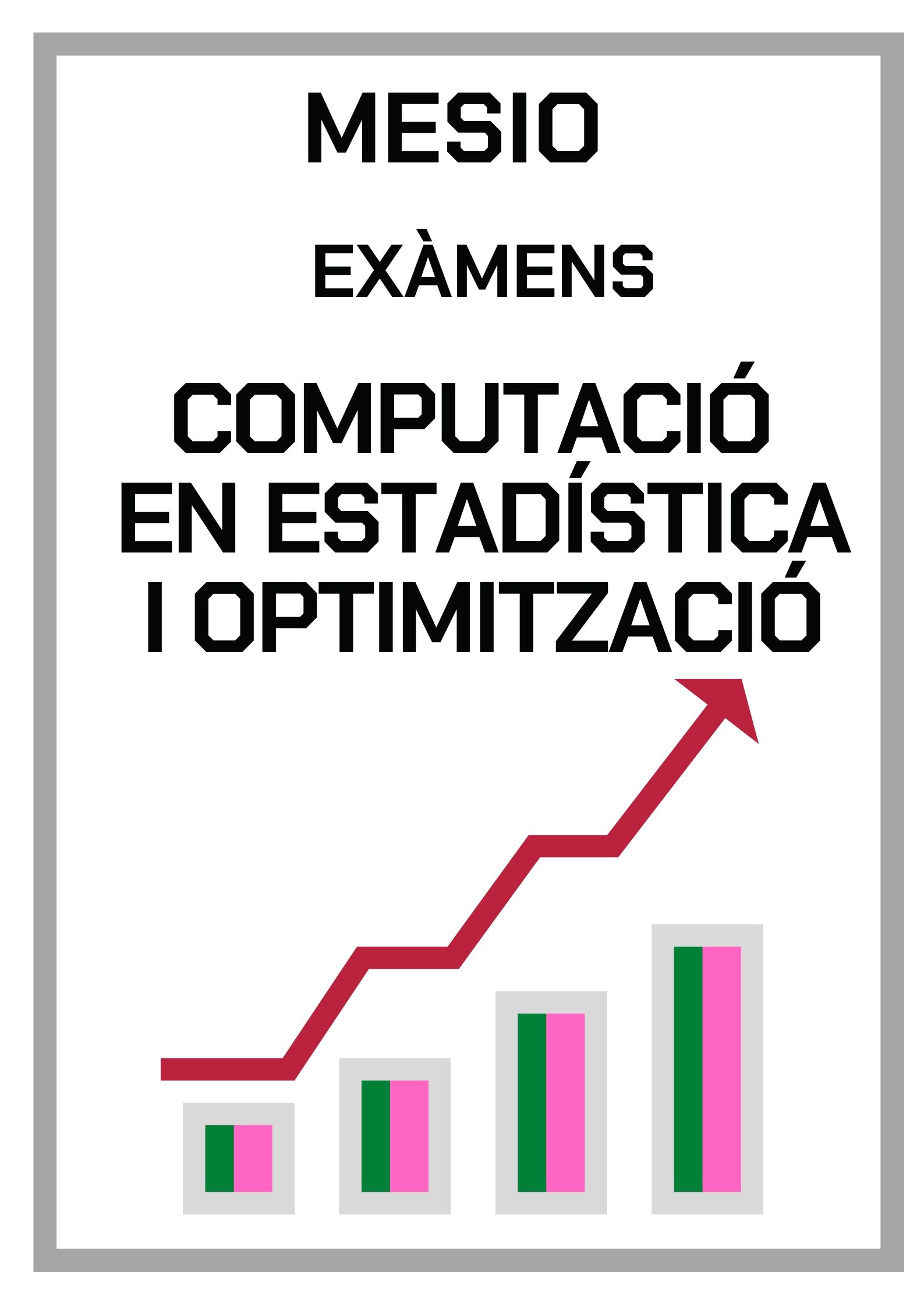 COMPUTACIÓ EN ESTADÍSTICA I EN OPTIMITZACIÓ