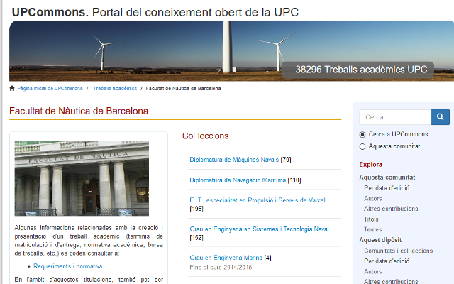 Nous treballs acadèmics a UPCommons consultables a la Biblioteca