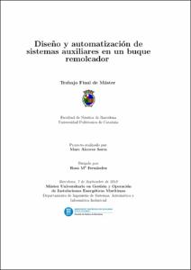 Diseño y automatización de los sistemas auxiliares de un buque remolcador