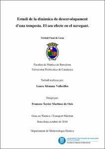 Estudi de la dinàmica de desenvolupament d'una tempesta. El seu efecte en el navegant.
