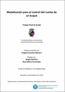 Modelización para el control del rumbo de un buque