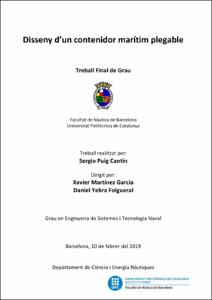 Disseny d’un contenidor marítim plegable