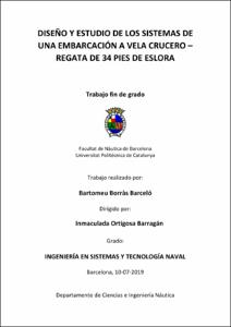 Diseño y estudio de los sistemas de una embarcación a vela crucero - regata de 34 pies de eslora