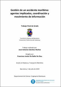 Gestión de un accidente marítimo: agentes implicados, coordinación y movimiento de información.
