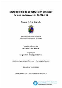 Metodología de construcción amateur de una embarcación GLEN-L 17