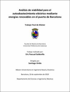 Análisis de la viabilidad para el autoabastecimiento eléctrico mediante energias renovables en el Puerto de Barcelona