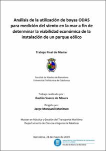 Análisis de la utilización de boyas ODAS para medición del viento en la mar a fin de determinar la viabilidad económica de la instalación de un parque eólico offshore