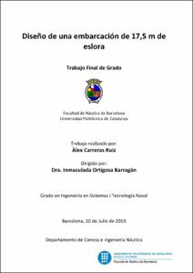 Diseño de una embarcación de 17,5 m de eslora