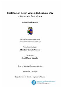 Explotación de un velero dedicado al day charter en barcelona