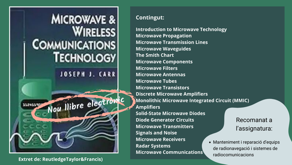 Nou Llibre electrònic: Microwave & wireless communications technology