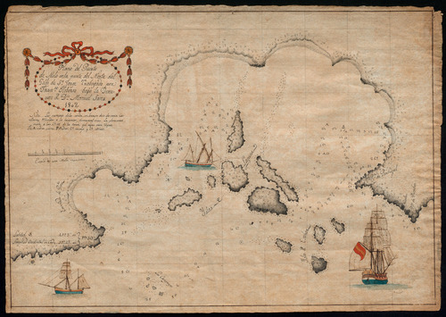 Plano del puerto de Melo en la parte del norte del golfo de Sn. Jorge