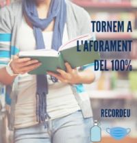 Tornem a l'aforament del 100%