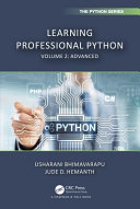 Learning professional Python / Usharani Bhimavarapu, Jude D. Hemanth