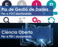 Formació ICE per a PDI i Doctorands sobre Ciència Oberta i Gestió de dades de recerca