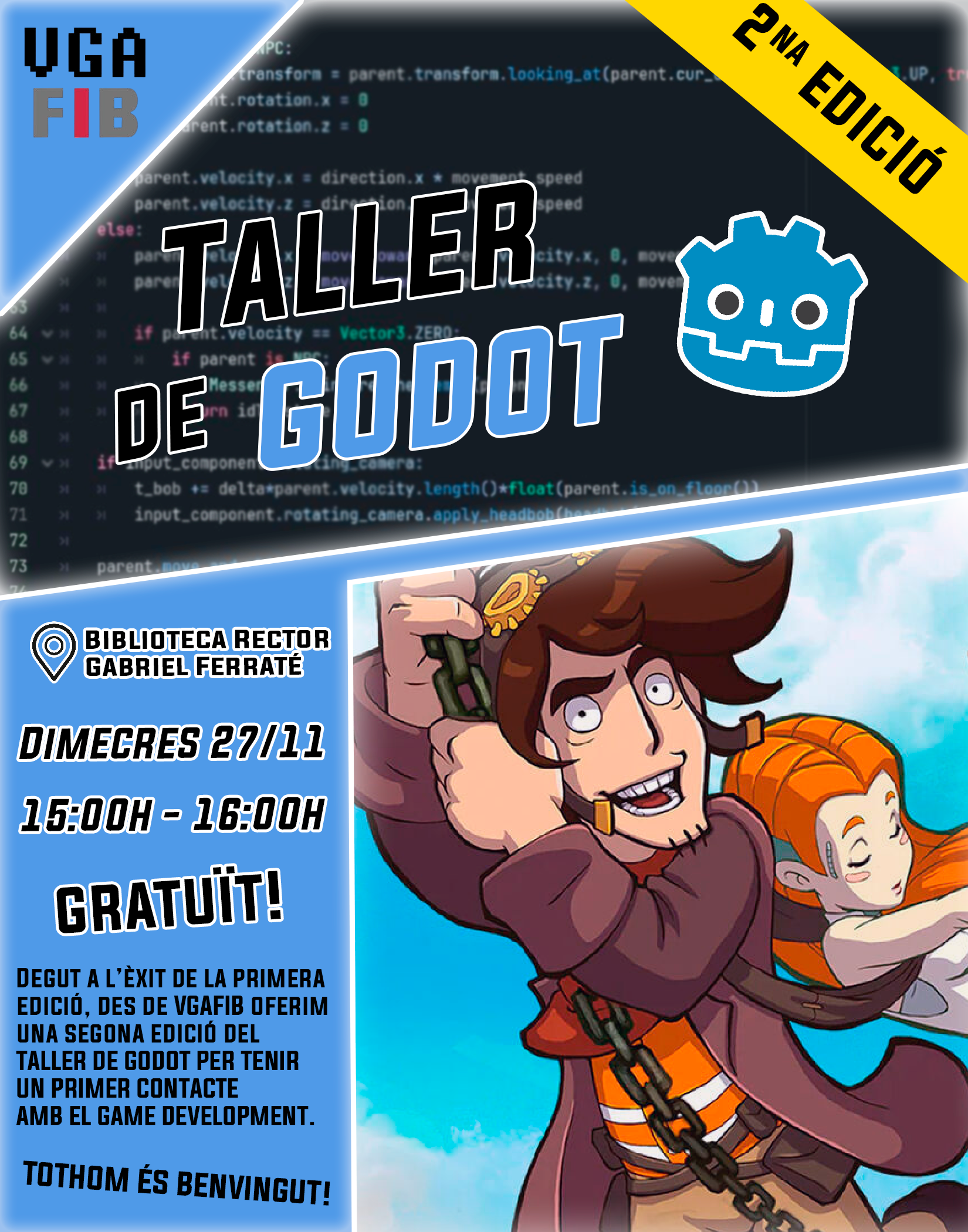 Taller d'iniciació al desenvolupament de videojocs en Godot