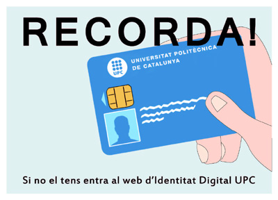Porteu sempre el carnet UPC