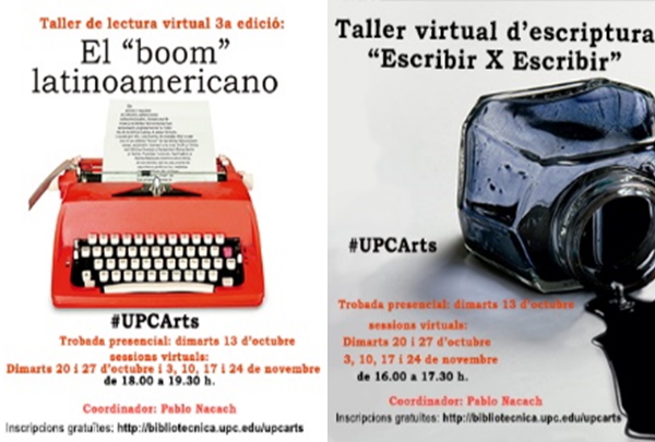 Dos nous tallers virtuals (amb Zoom) els mesos d'octubre i novembre