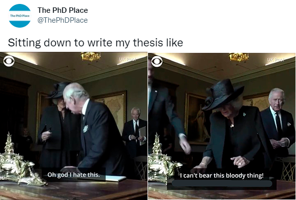 Writing a thesis isn’t easy...