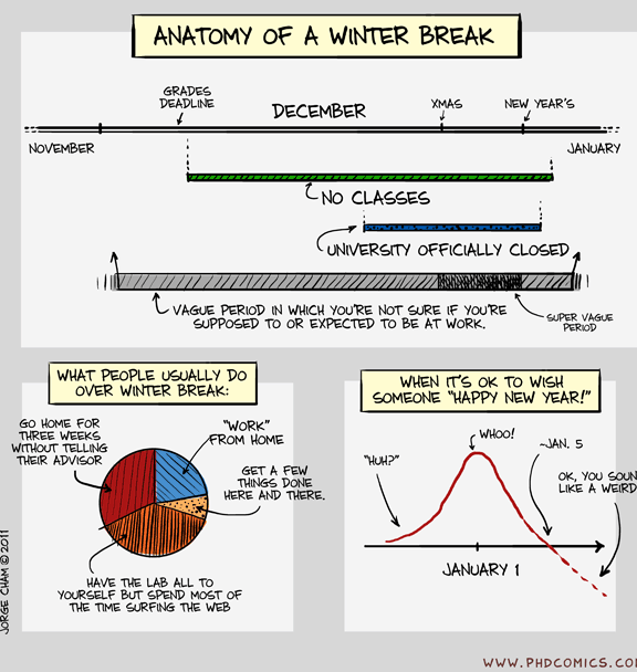 Planificando las vacaciones de Navidad